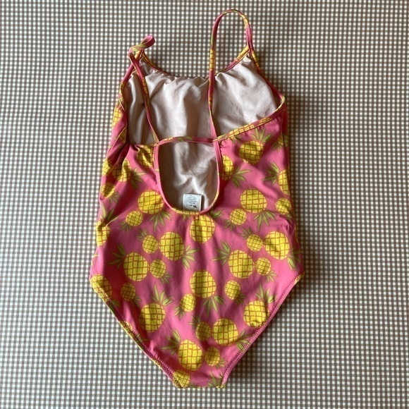 Crewcuts pineapple print swimsuit. Girl size 10 - Picture 10 of 11